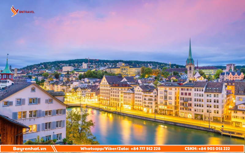 Vé máy bay đi Zurich khởi hành từ TP. Hồ Chí Minh (SGN- ZRH)